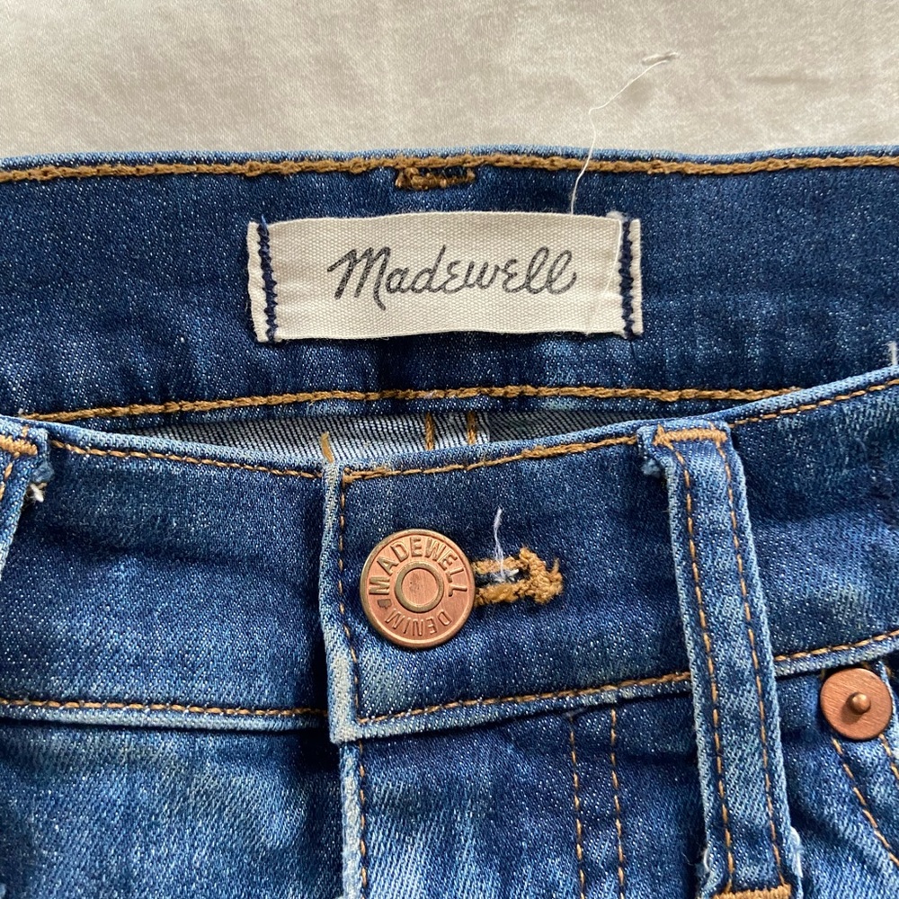 Madewell 9” high rise skinny blue jeans size 27 - Picture 2 of 3